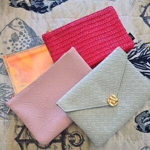 Set of 4 Colorful Small Makeup Bags